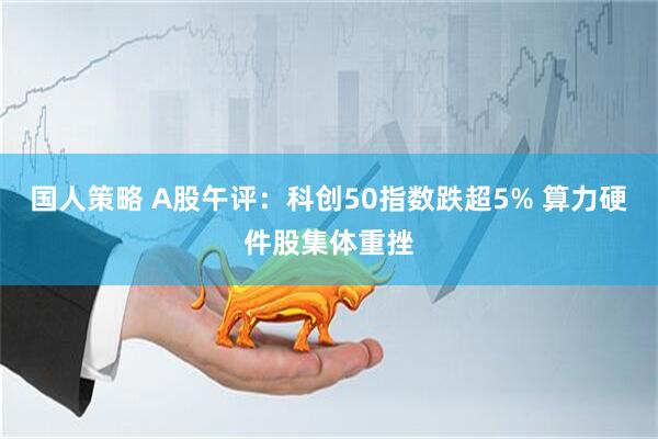 国人策略 A股午评：科创50指数跌超5% 算力硬件股集体重挫
